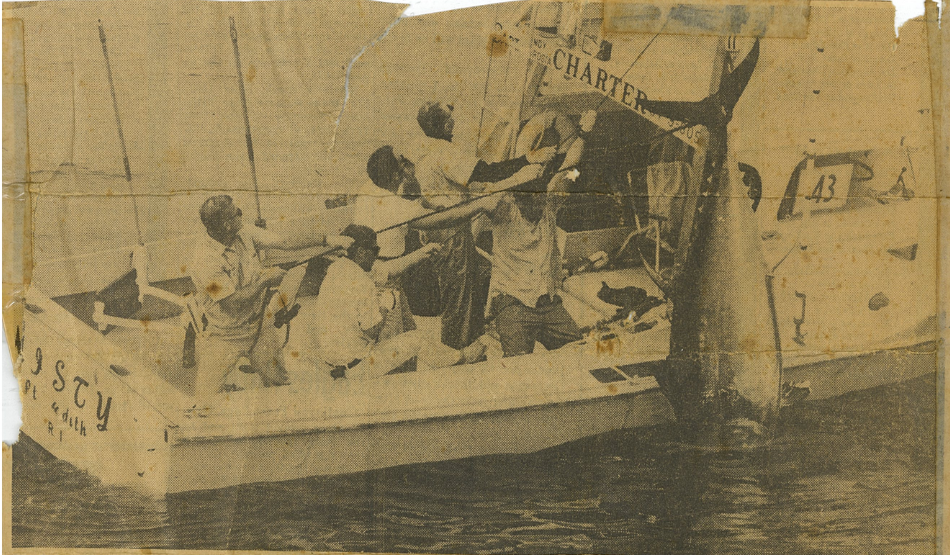 Rhode Island Charter Boat Misty being launched